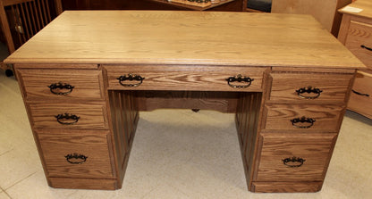 60″ Traditional Double Pedestal Executive Desk