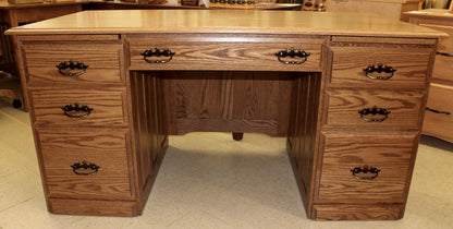 60″ Traditional Double Pedestal Executive Desk