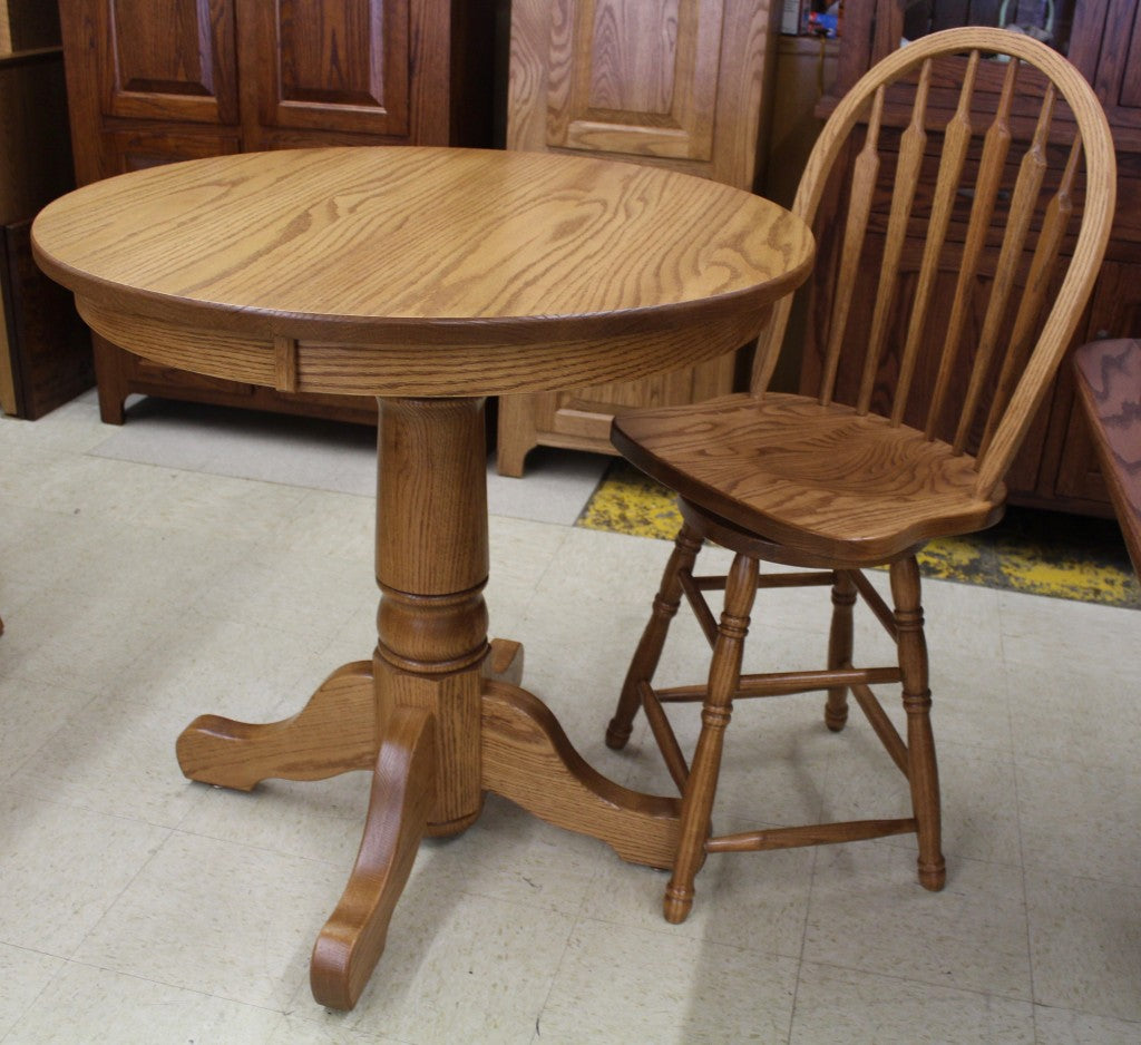 36" Round Single Pedestal Pub Table