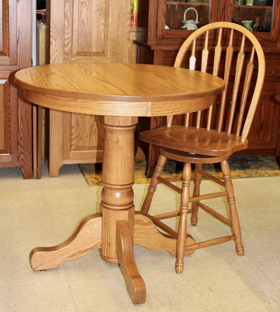 36" Round Single Pedestal Pub Table