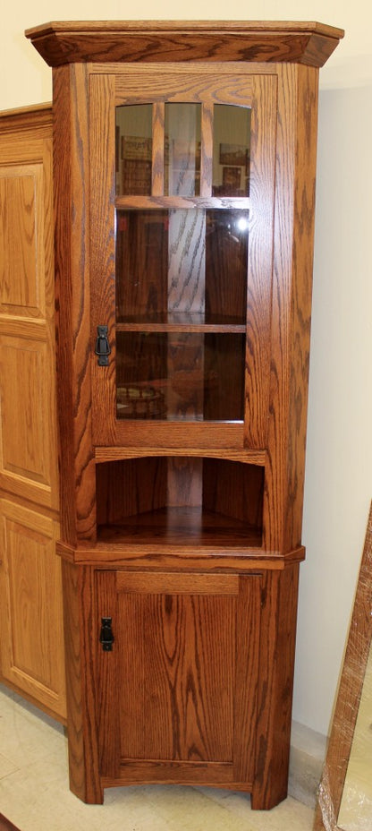 Small 20″ Corner Mission Hutch