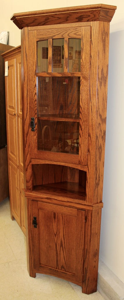 Small 20″ Corner Mission Hutch