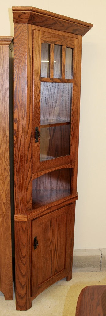 Small 20″ Corner Mission Hutch