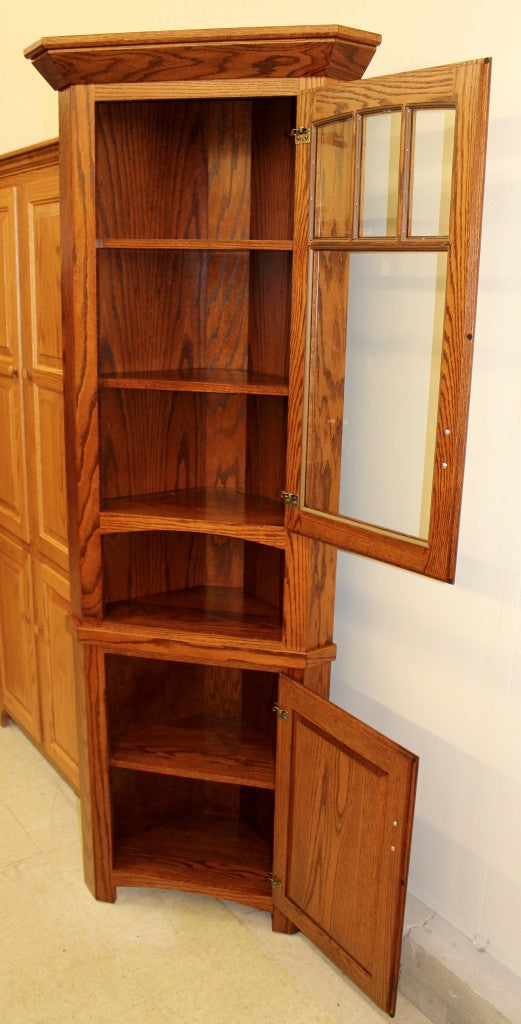 Small 20″ Corner Mission Hutch