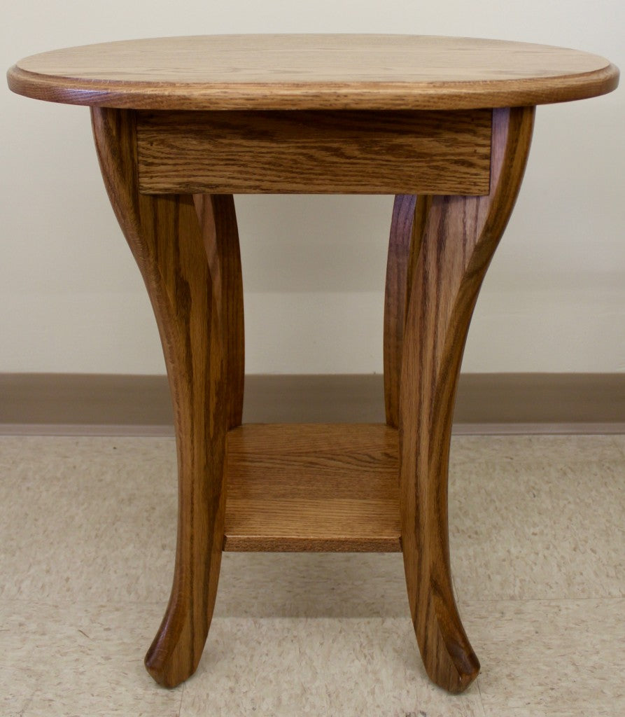 Curved Leg End Table