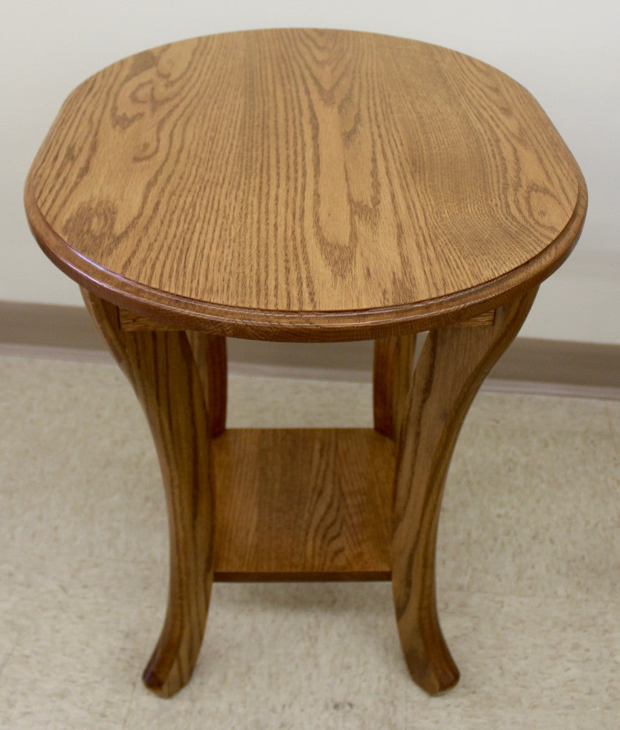 Curved Leg End Table