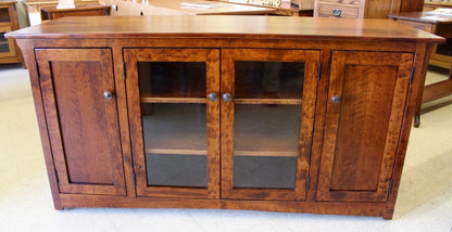 Lancaster Mission 62” TV Stand / Entertainment Center in Rustic Cherry