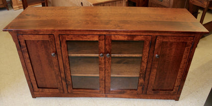 Lancaster Mission 62” TV Stand / Entertainment Center in Rustic Cherry