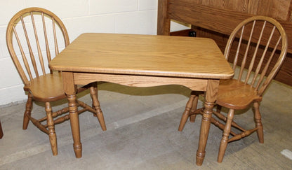 Deluxe Child’s Table with Two Bow Back Child's Chairs