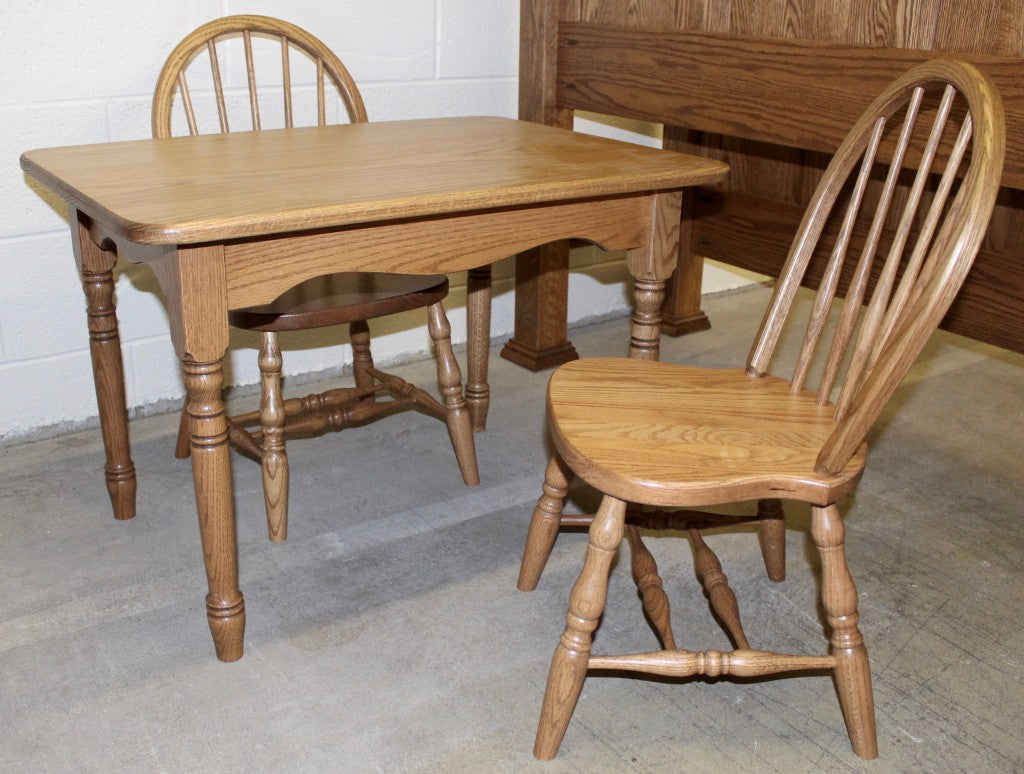 Deluxe Child’s Table with Two Bow Back Child's Chairs