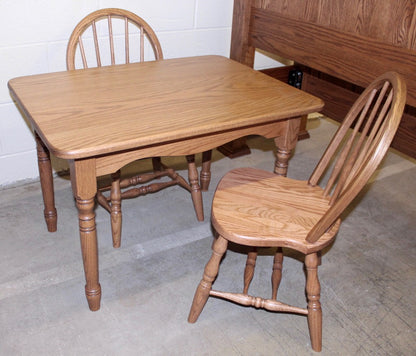 Deluxe Child’s Table with Two Bow Back Child's Chairs