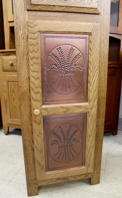 Paris Jelly Cabinet Safe with Copper Wheat Panels