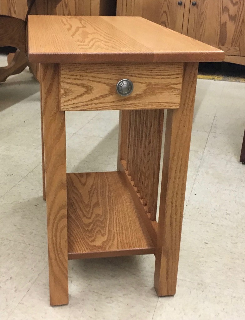 Lancaster Mission Chair Side Table with Drawer