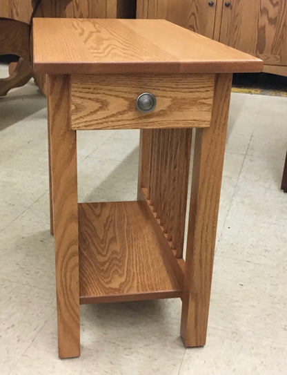 Lancaster Mission Chair Side Table with Drawer