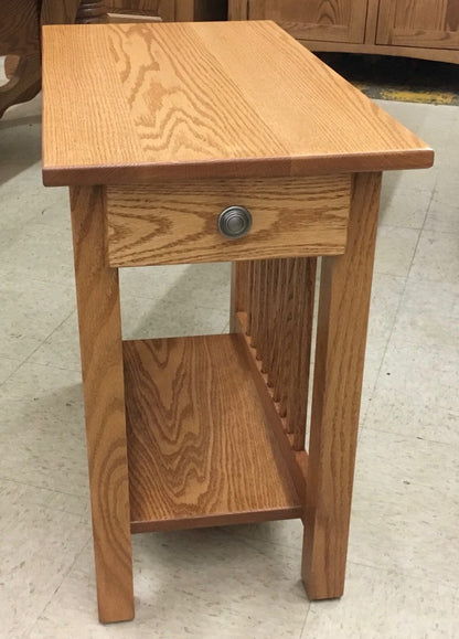 Lancaster Mission Chair Side Table with Drawer