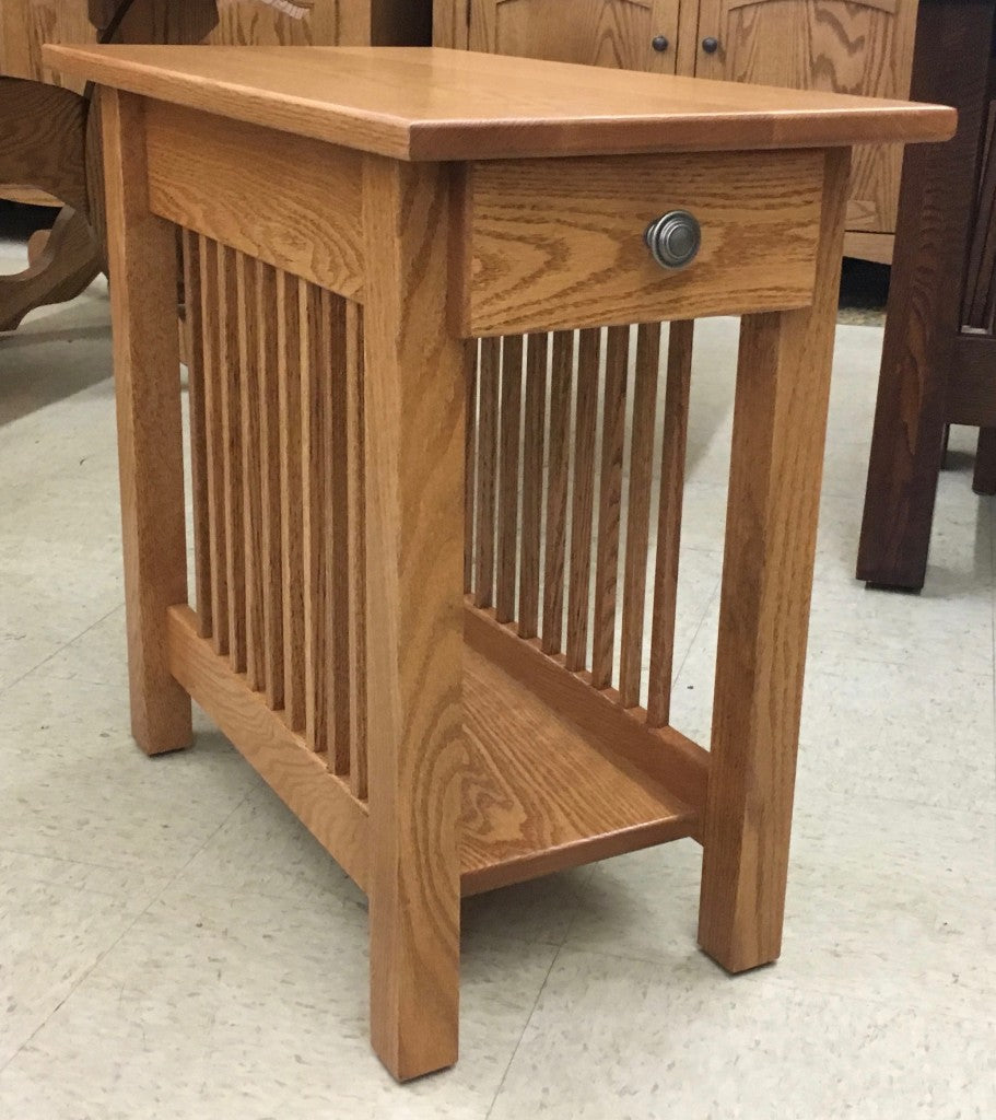 Lancaster Mission Chair Side Table with Drawer