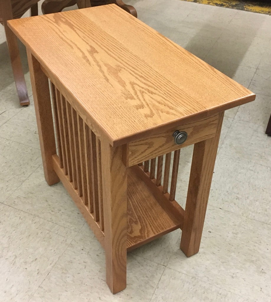 Lancaster Mission Chair Side Table with Drawer