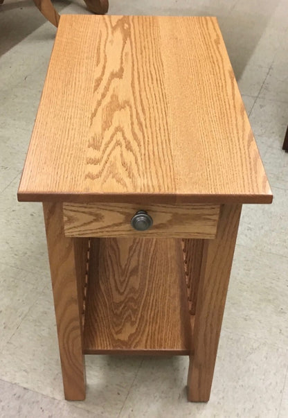 Lancaster Mission Chair Side Table with Drawer