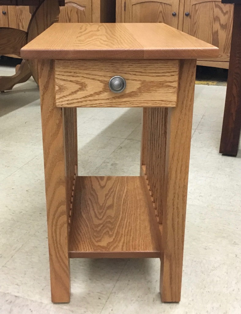 Lancaster Mission Chair Side Table with Drawer