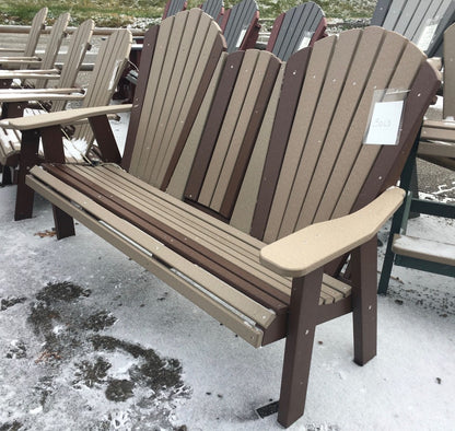 Poly 5′ Adirondack Bench With Fold Down