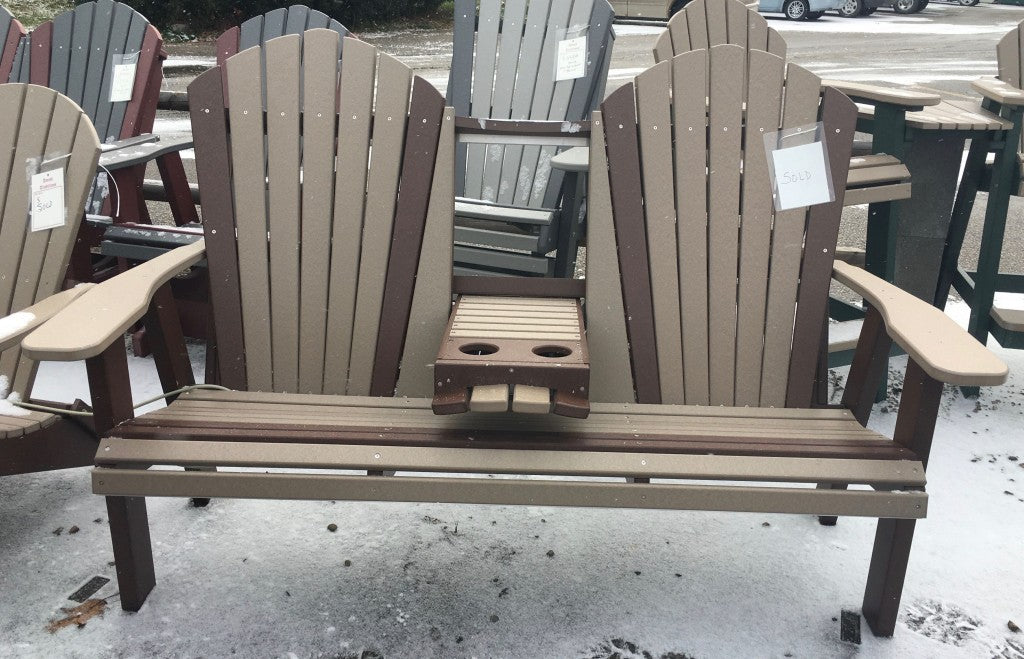 Poly 5′ Adirondack Bench With Fold Down