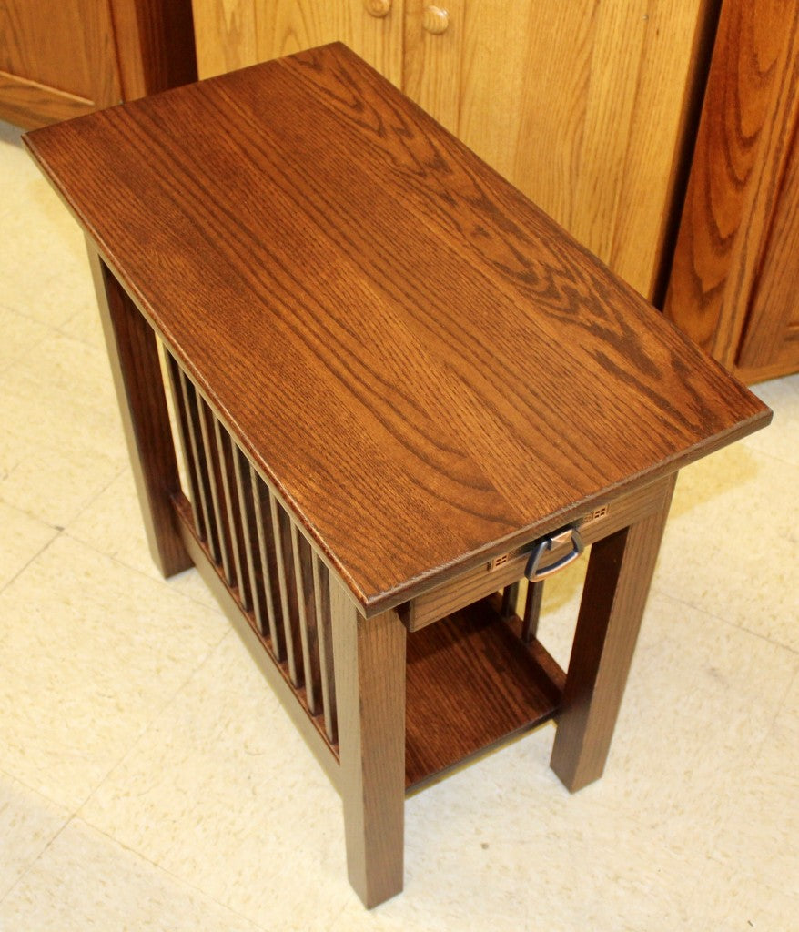 Lancaster Mission Chair Side Table with Drawer