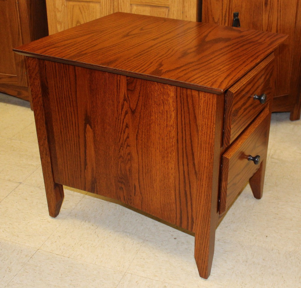 Danville Two Drawer End Table