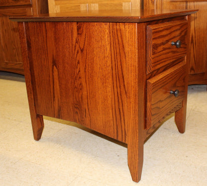 Danville Two Drawer End Table