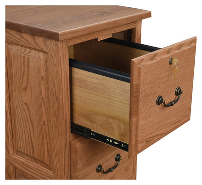 2 Drawer Raised Panel File Cabinet