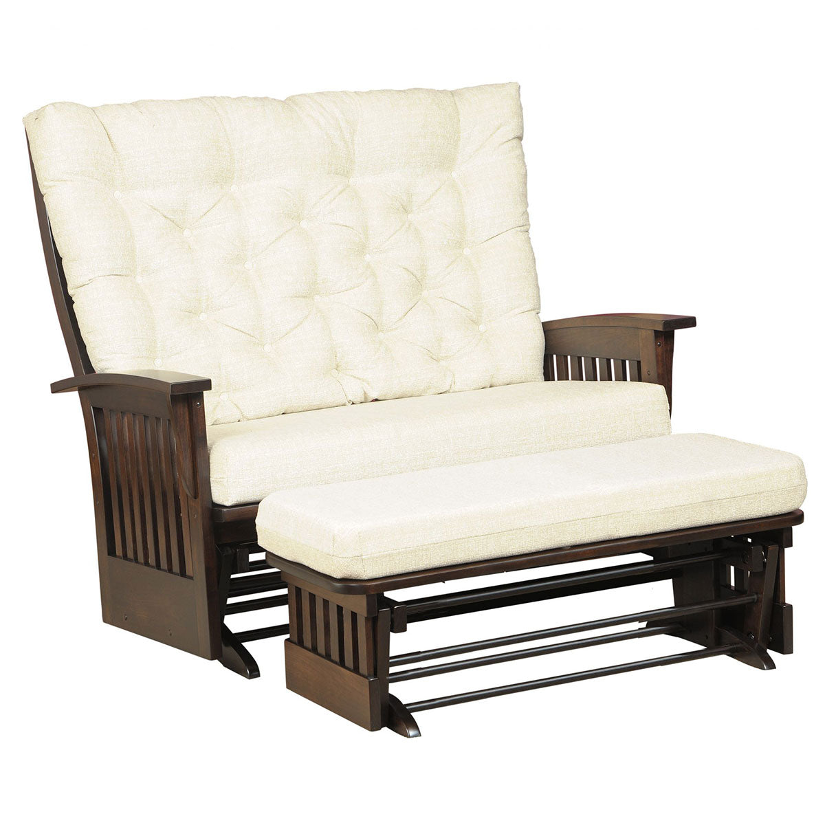 Deluxe Mission Love Seat Glider