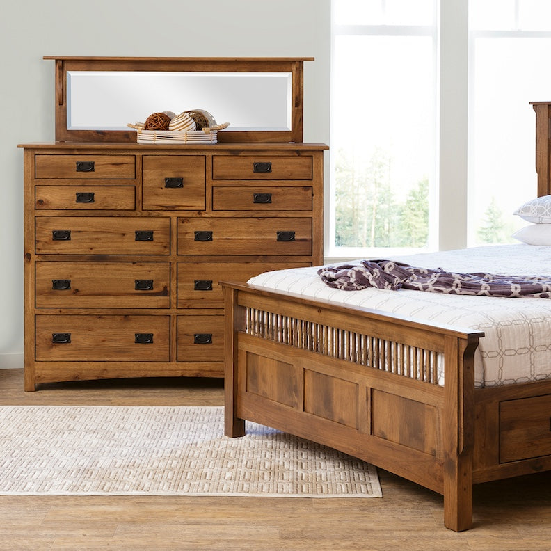 Lancaster Mission Bed with Low Profile Footboard