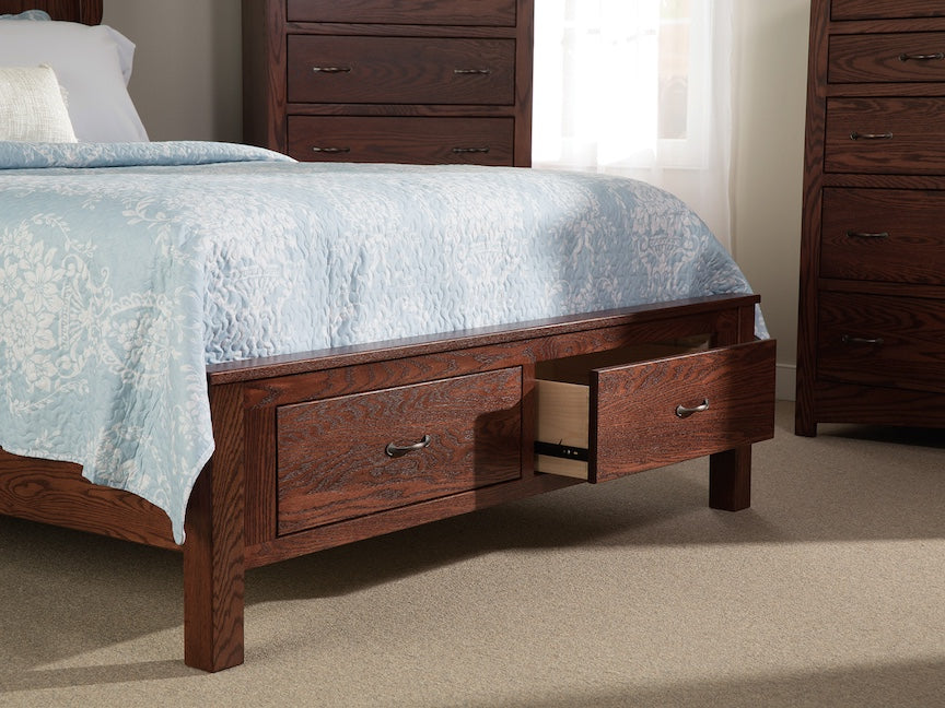 Lancaster Mission Bed with Low Profile Footboard