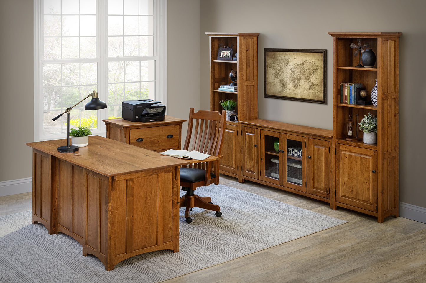 Lancaster Mission Two Drawer Lateral File Cabinet