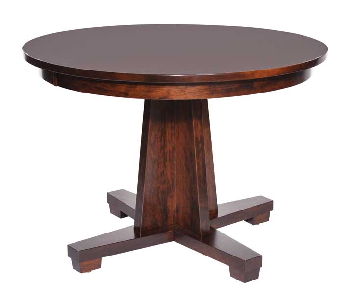 Modern Mission Single Pedestal Table