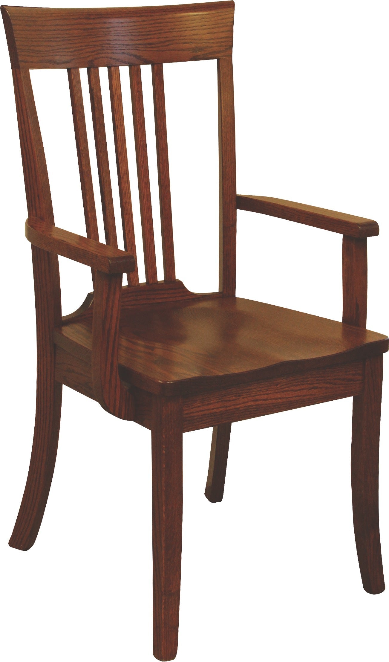 Old World OW Shaker 5-Slat Arm Chair