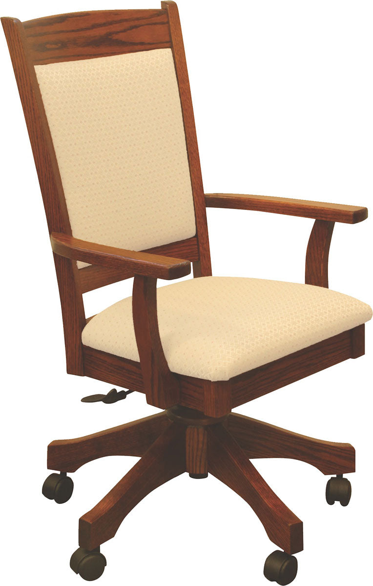 Falcon Desk Chair with Fabric Seat and Back