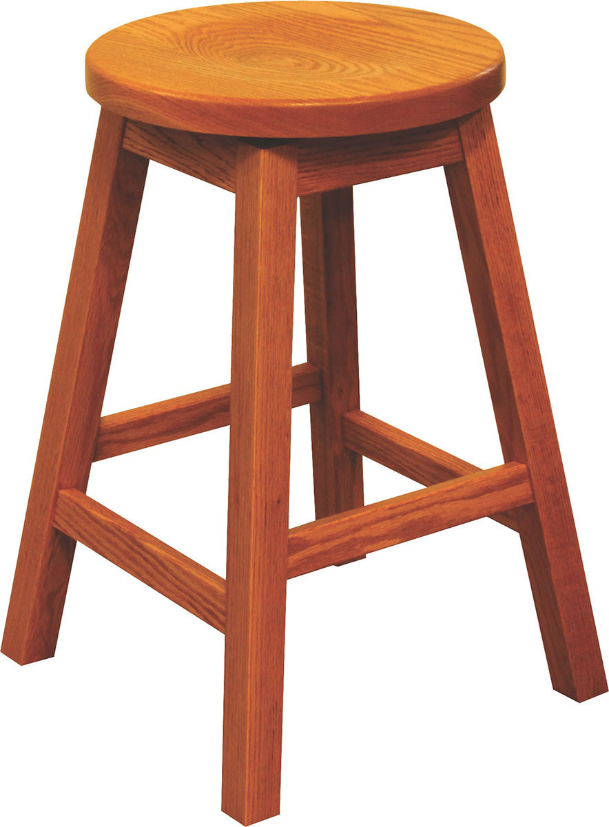 Mission Swivel Bar Stool with Round Seat