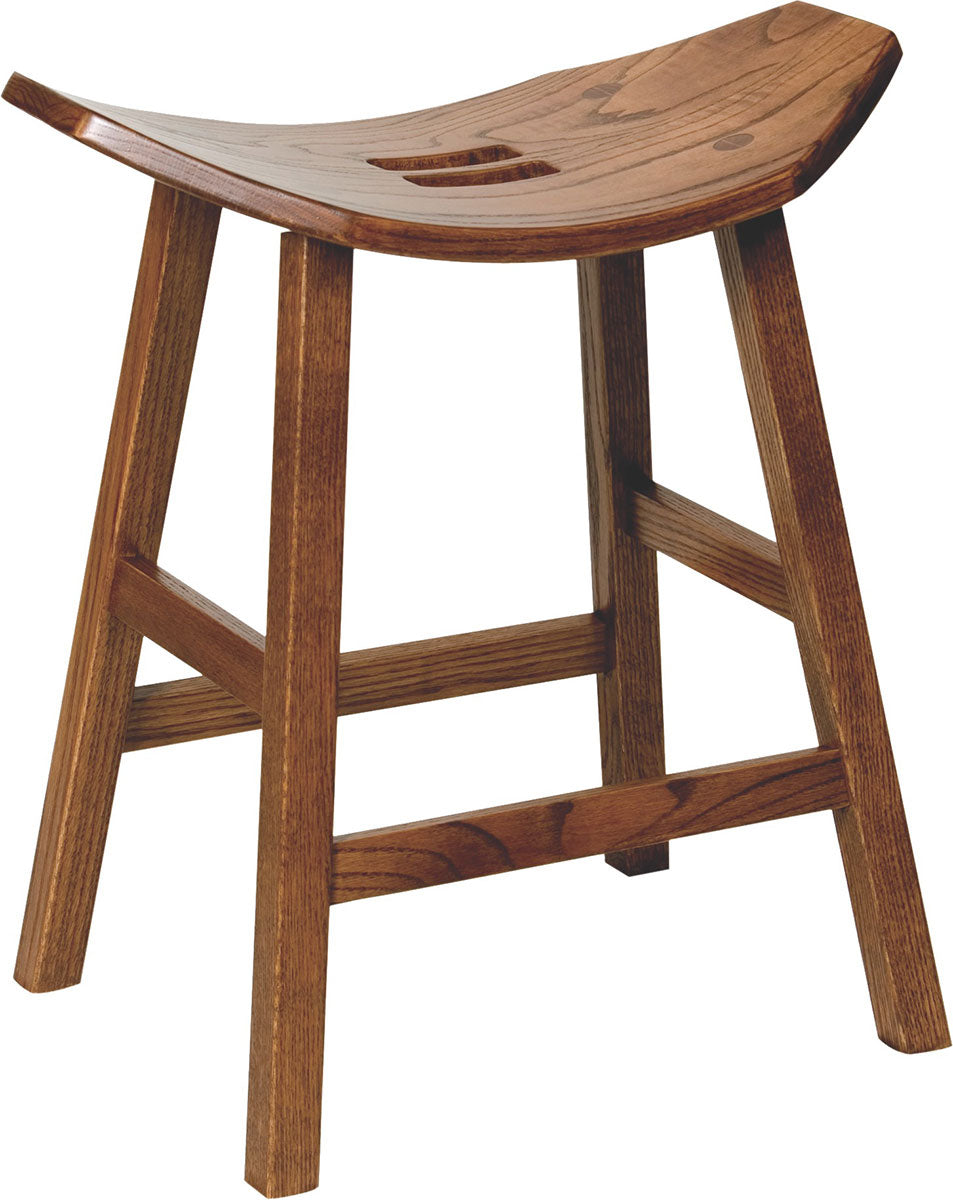 Mission Saddle Bar Stool