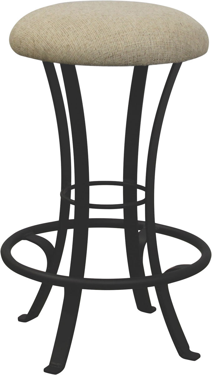 Stilt Bar Stool with Fabric Seat