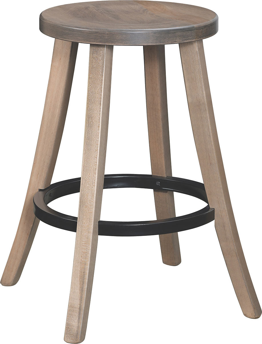 Turnstone Stationary Bar Stool with Metal Ring