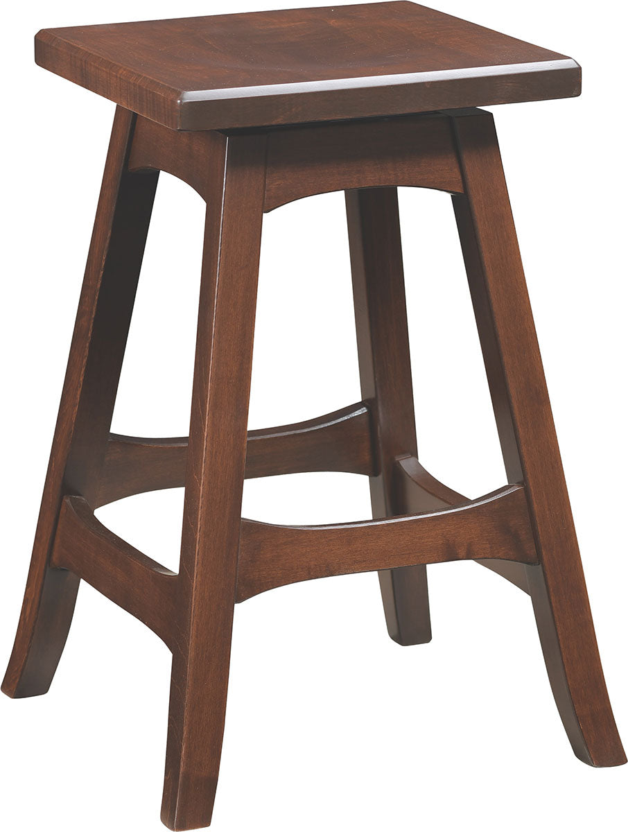 Weston Swivel Bar Stool with Square Seat