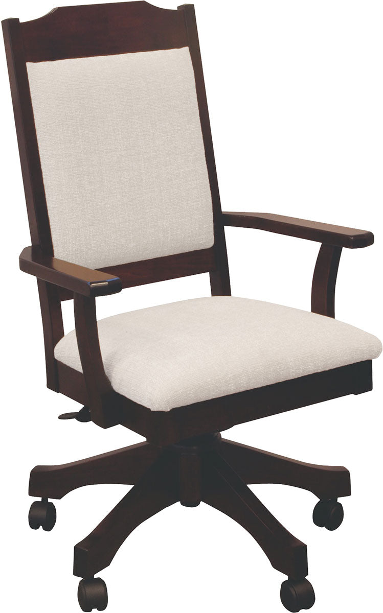 Wilson Desk Chair with Fabric Seat and Back