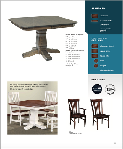 Country Mission Table and Chair Set