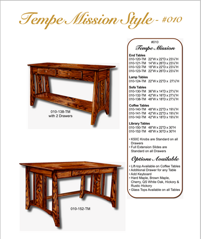 Tempe Mission 48″ Sofa Table 