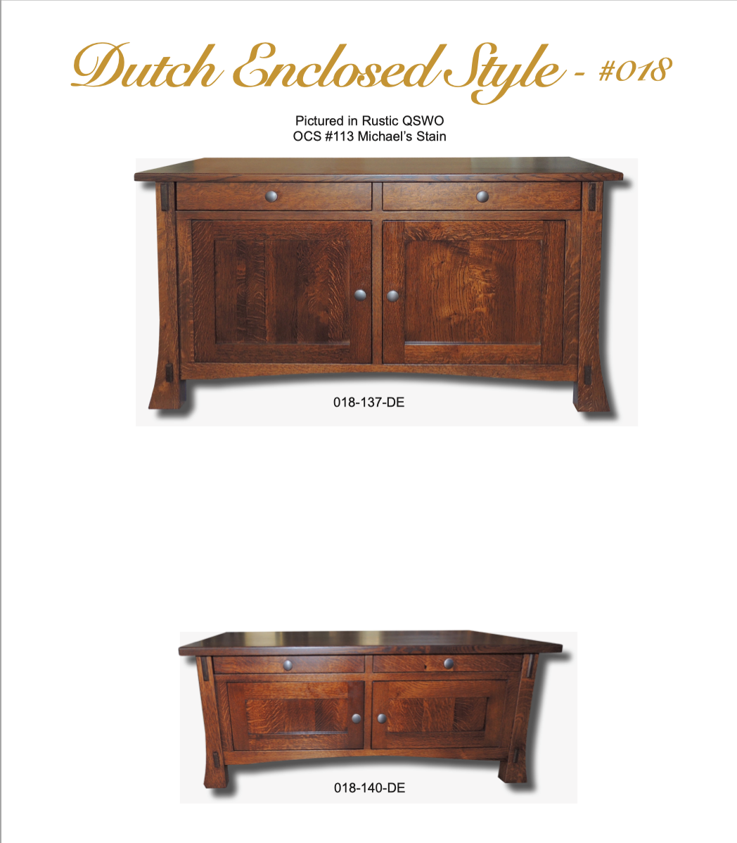 Dutch Enclosed 48″ Sofa Table 