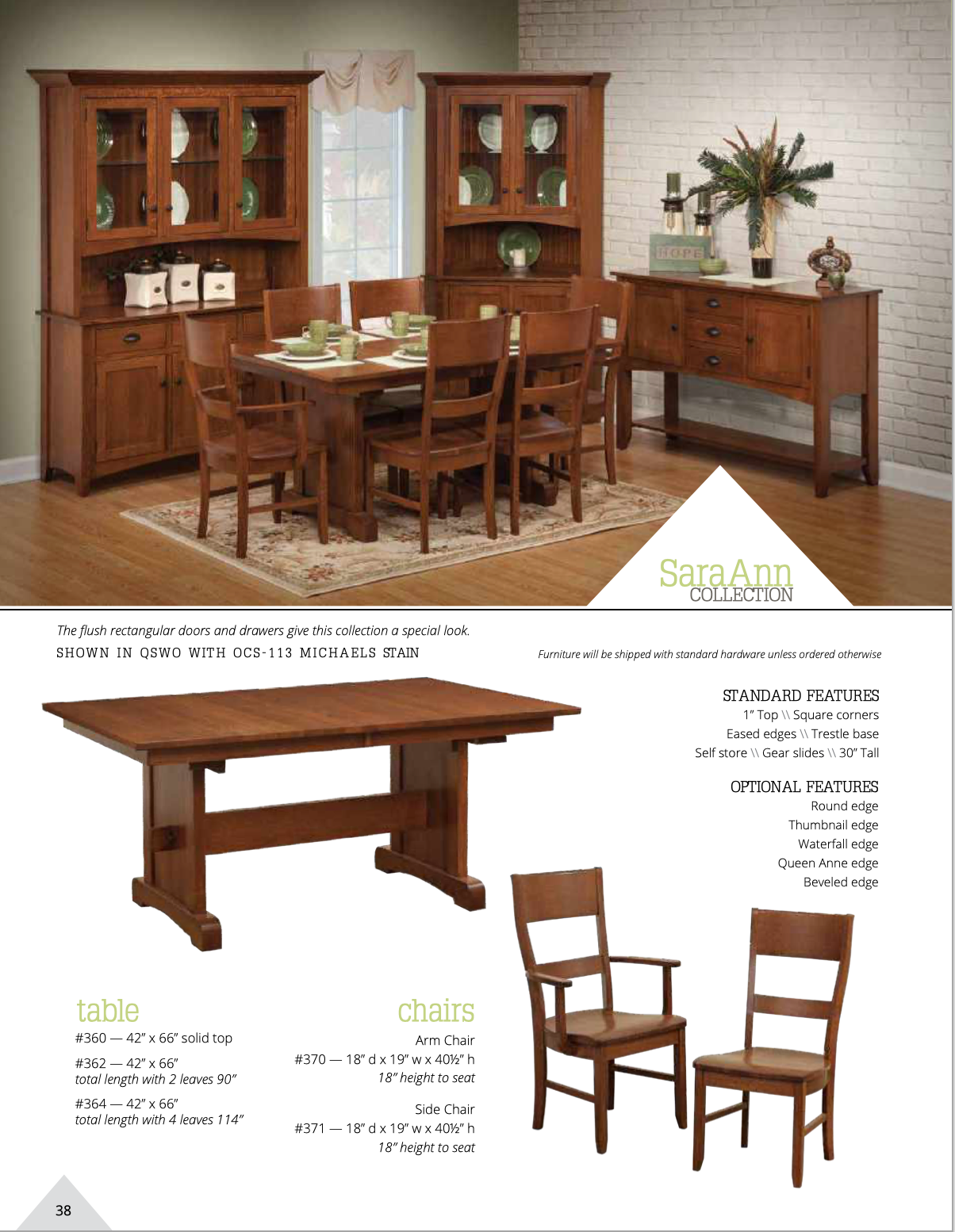 SaraAnn Dining Room Set 