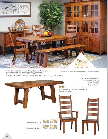 Sadler Mission Dining Room Set 