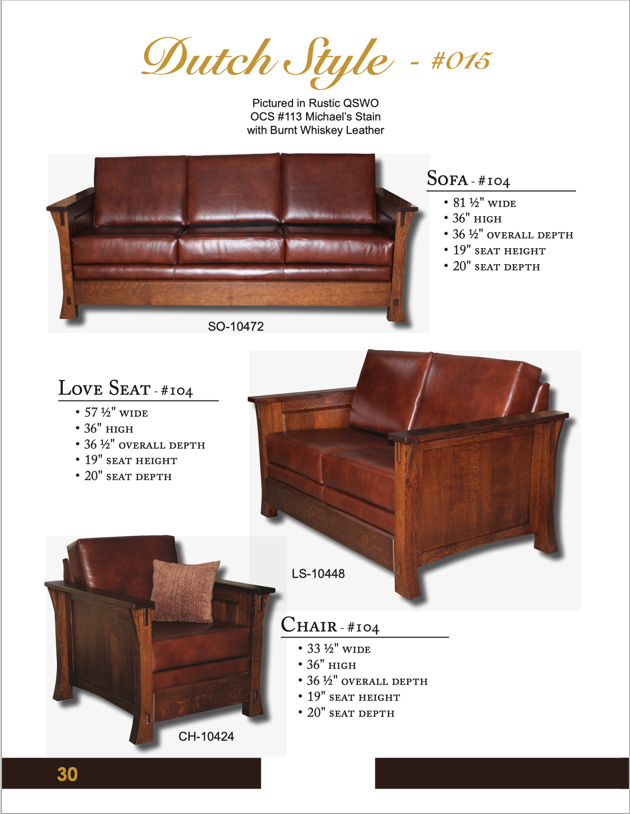 Dutch Enclosed 48″ Sofa Table 