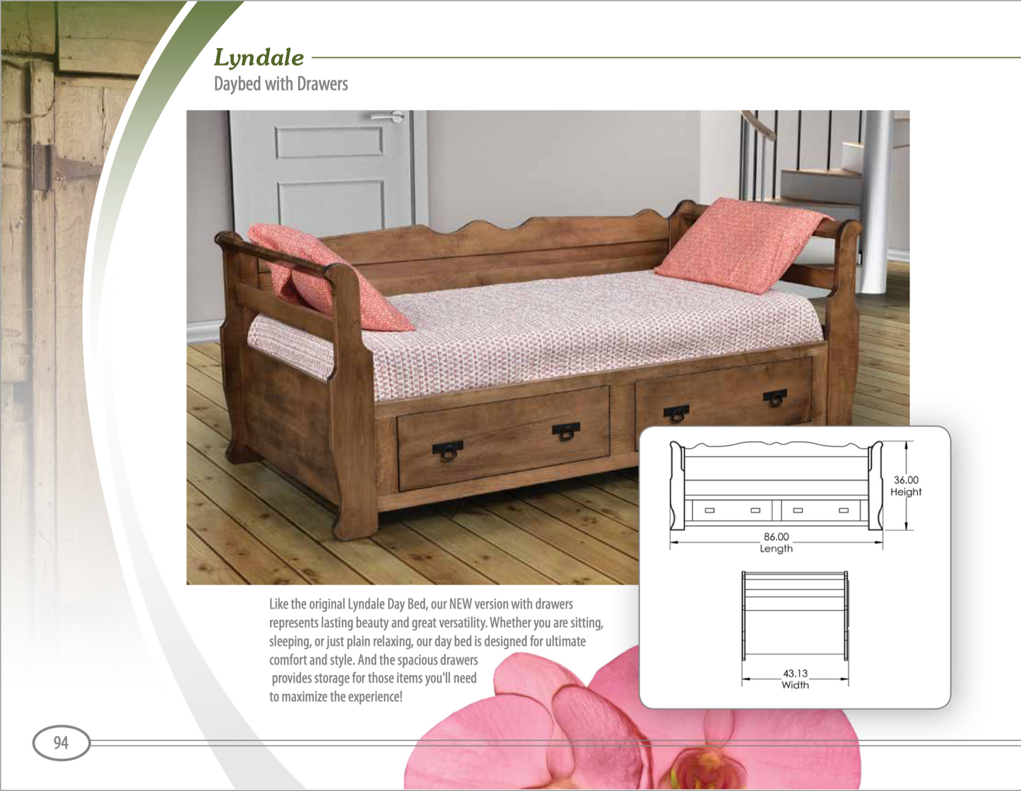 Lyndale Daybed With Drawers