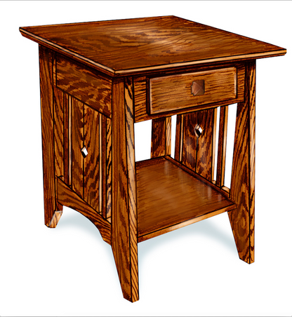 Tempe Mission 22″ x 22″ End Table With Drawer